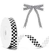 Red and White Gingham Ribbon