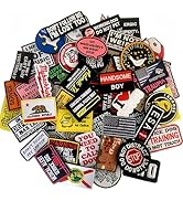 Harsgs 50 Pieces Random Tactical Morale Patch Bundle, Full Embroidery Loop and Hook Patches Set f...
