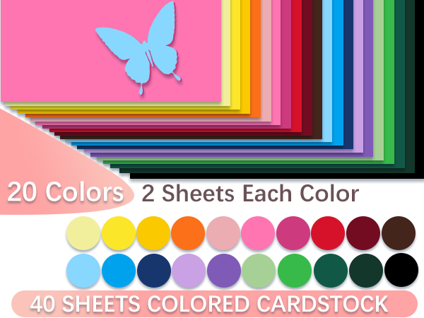 card stock paper colored paper