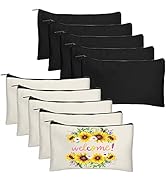 Legigo Blank DIY Craft Bag Canvas Pencil Case Blank Makeup Bags- Canvas Pencil Pouch Bulk Canvas ...