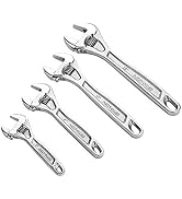 MAXPOWER Adjustable Wrench Heavy Duty Spanner with Wide Caliber Opening, Premium Cr-V Steel, Chro...