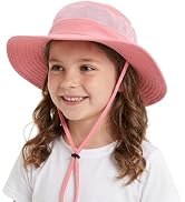 Connectyle Kids Wide Brim Sun Hat for Toddler Boys Girls Breathable Bucket Hat for Fishing Hiking...