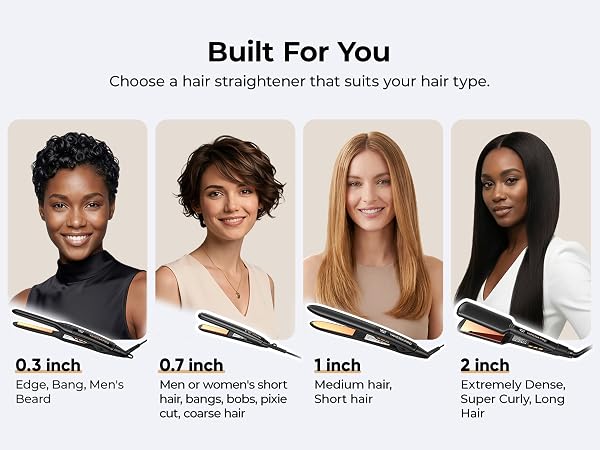 A TRULY100% PURETITANIUM IRON FOR HEALTHY STYLING.