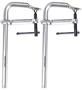 MAXPOWER Heavy Duty F Clamp 12-Inch x 4-3/4-Inch Throat (300 x 120mm Throat),Pack of 2