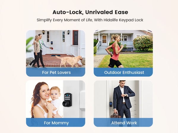 Keyless entry door lock