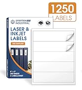 8" X 2" Laser & Inkjet Labels