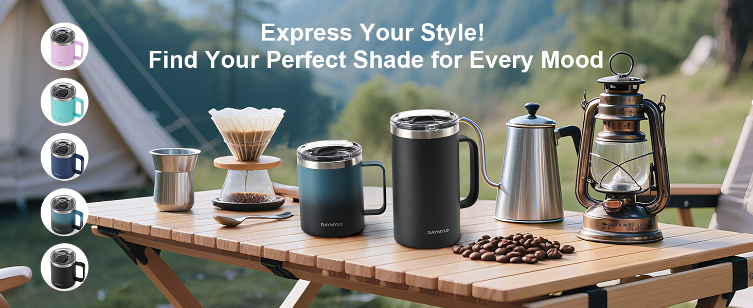 insulated coffee mug with handle