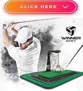 WINNER SPIRIT Real Swing 300 Golf Swing & Hitting Trainer, True Impact, Checking Path After Swing...
