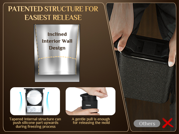 UNIGUL Clear ice cube maker