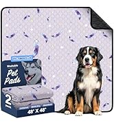 WanpeeGoo Washable Pee Pads for Dogs, 2Pack Reusable Puppy Pads, Super Absorbent & Leakproof Dog ...