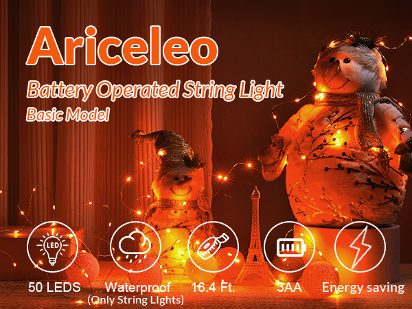 Warm White LED String Lights Starry Lights Christmas Fairy Lights Bedroom String Lights