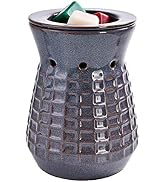 ASAWASA Hollow Ceramic Electric Wax Warmer Night Lamp,Use Wax Melts Cubes Essential Oils and Frag...