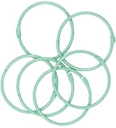 Craftelier - Set of 6 Metal Binding Rings for Scrapbooking, Card Making and Other Craft Projects ...