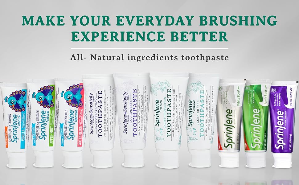 sprinjene unflavored toothpaste natural tooth whitening toothpaste natural high fluoride toothpaste