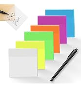 Transparent Sticky Notes 3X3 Inch Post Clear Sticky It Notes See Through Translucent Sticky Notes...