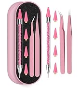 Rhinestone Picker Tool Set,Rhinestone Applicator Tool,Rhinestone Picker Dotting With 4 Extra Pink...