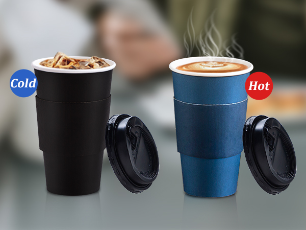 hot coffee cups with lids