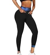 huiming Sauna Sweat Pants Shorts Slimming Compression Workout Thermo Waist Trainer for Women Legg...
