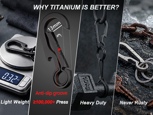 titanium key ring