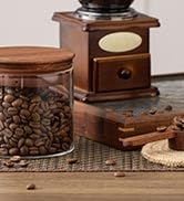 Coffee Canister with Wooden Lids