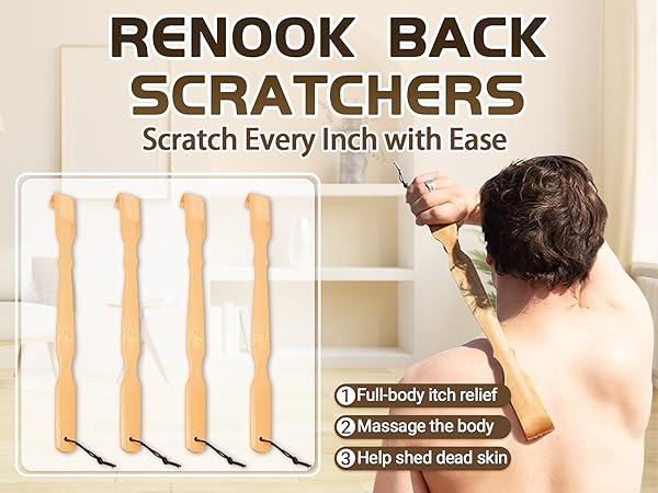 Wooden Bamboo Back Scratcher