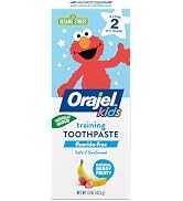 Orajel Kids Elmo Training Toothpaste Fluoride-Free; #1 Pediatrician Recommended Fluoride-Free Too...