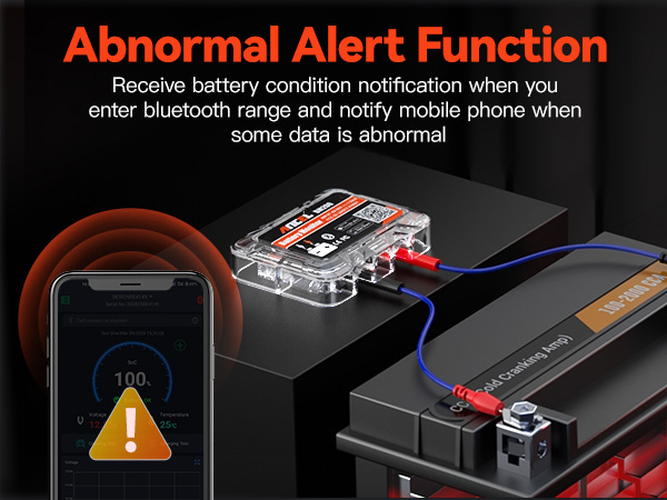 ANCEL BM200 12V Car Battery Tester, Bluetooth 4.2 Automotive Battery Monitor Auto Load Analyzer