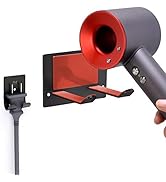FLE Hair Dryer Holder,Wall Mounted Self Adhesive Stainless Steel Hair Blow Dryer Rack Organizer C...