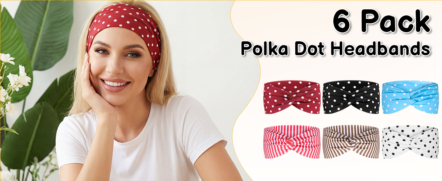 Polka Dot Headbands