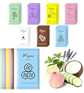 twoworld Individual Hand Wipes,Wet Wipes Individually Wrapped Bulk Cleansing Travel Size Wet Wipe...