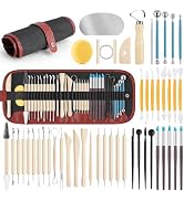 UUSYCUN 48PCS Pottery Tools for Sculpting, Clay Tool Kit for Carving, Modeling Ceramics, Pottery ...