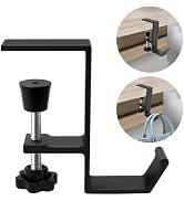 Desk Mount Bag Holder Hook Clamp,On Backpack Hanger Portable Desk Mount Headphones Holder for Red...