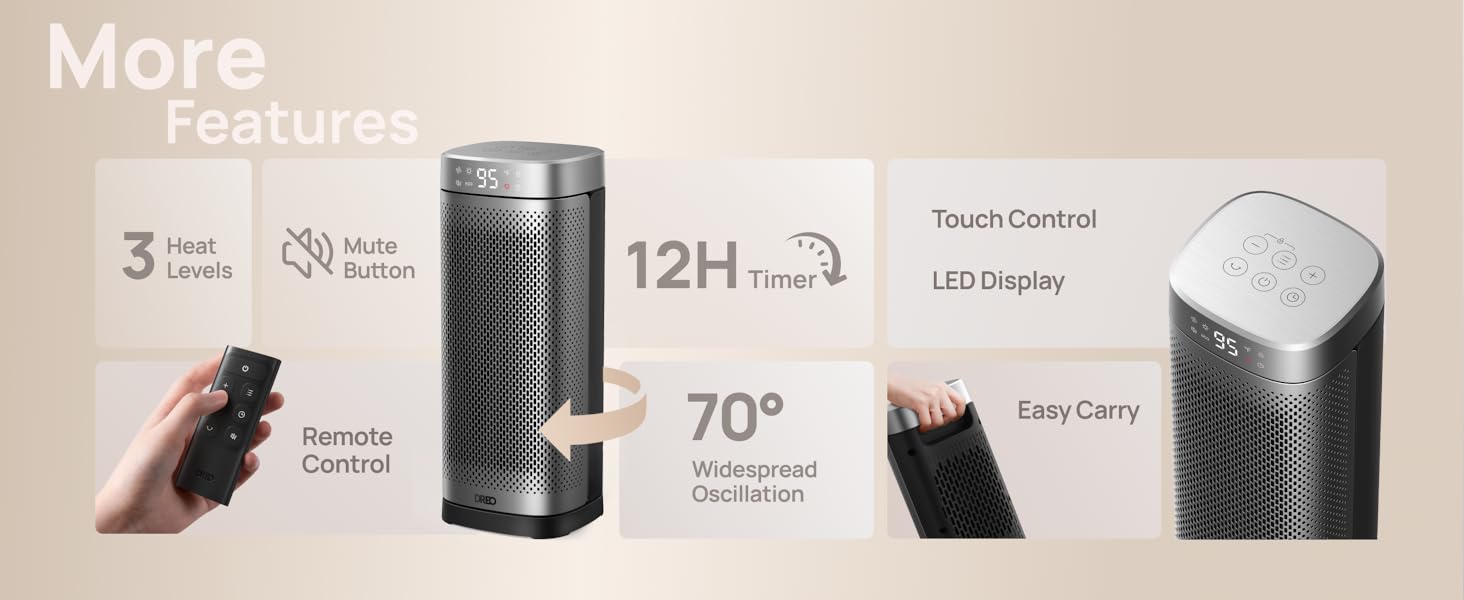 space heater with remote