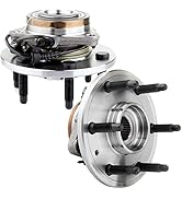 ECCPP 515096 x2 Front Wheel Hub Bearings Left Right Replacement for 4X4 4WD 6 Lug W/ABS Cadillac ...