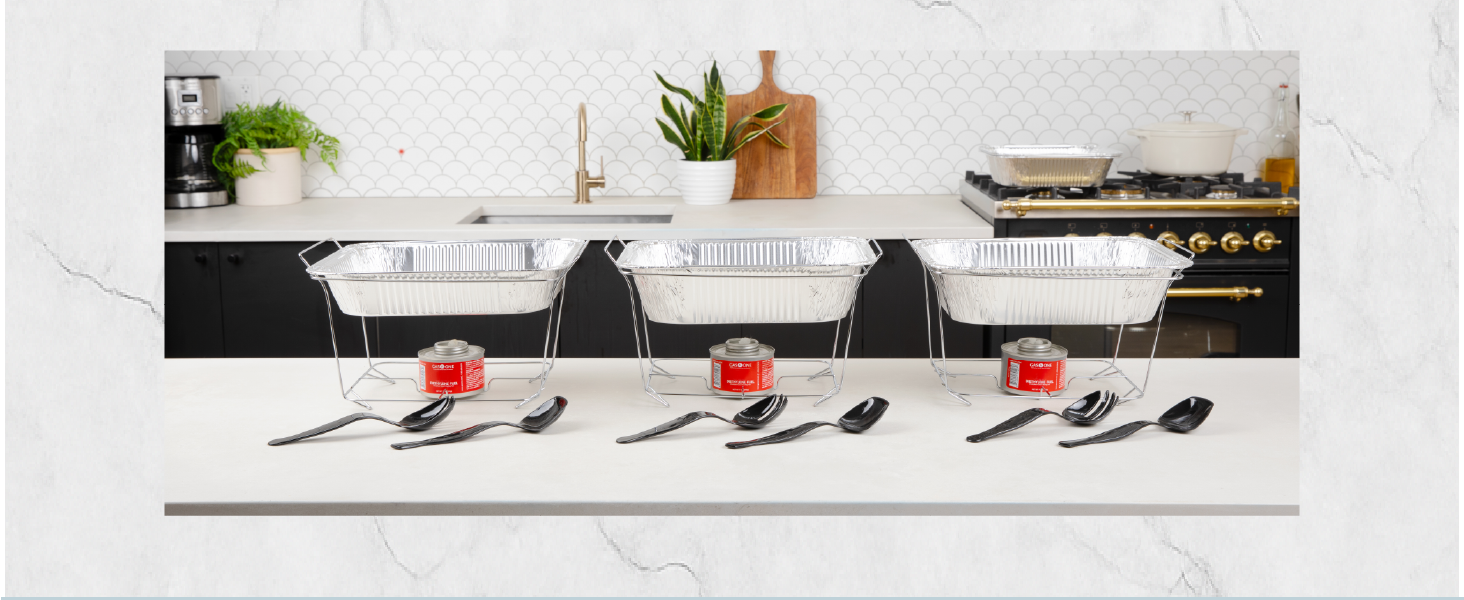 Dispoable Chafing Dish Sterno Catering Dish Catering Supplies