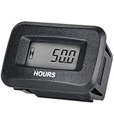 YOOREAL Digital OEM Maintenance Hour Meter Gauge,Volt DC 5V-60V,Works on Various of ZTR/Riding La...