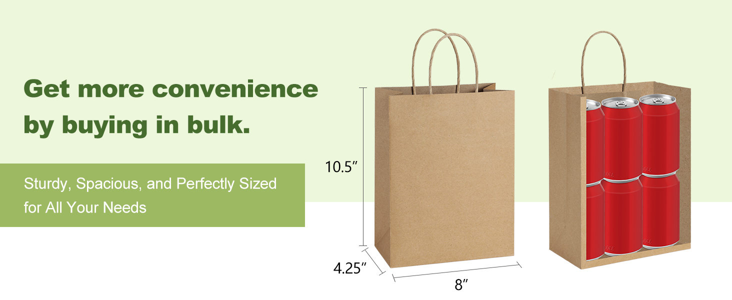Medium paper Bags brown