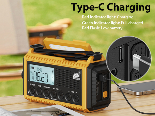 rechargeable storm radio