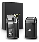 LQT Latest 2-in-1 Electric Shaver Facial Mesh Shaver - Portable Cordless Shaver - Hidden Trimmer ...