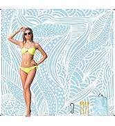 HIHOHO Beach Blanket Waterproof Sandproof Beach Mat for 1-8 Adults Quick Drying Durable Outdoor P...