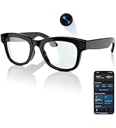 XOOMEER Bluetooth Camera Glasses, 800W Pi Smart Glasses with Camera Video Recording, Real-time La...