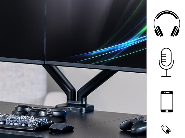 dual pneumatic arm mount