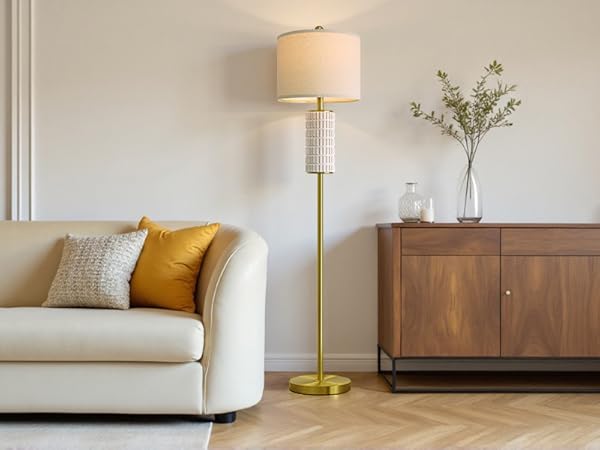 gold ceramic floor lamp For living room