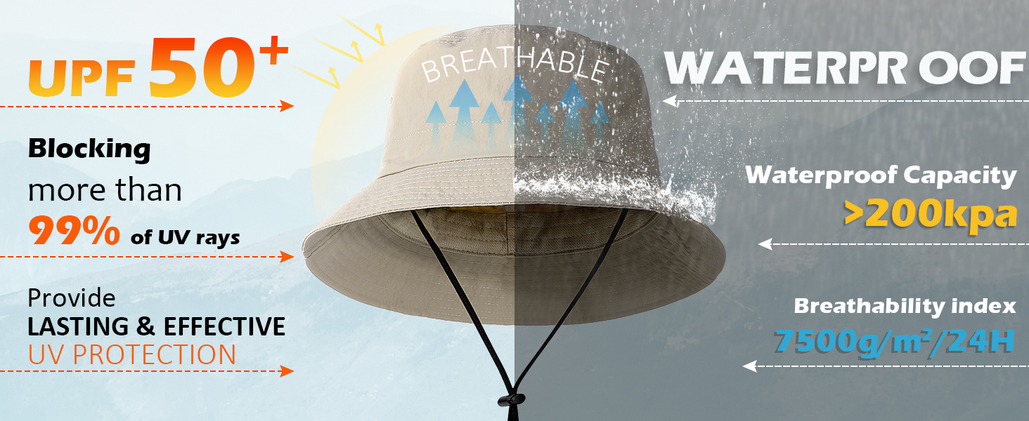 waterproof bucket hat