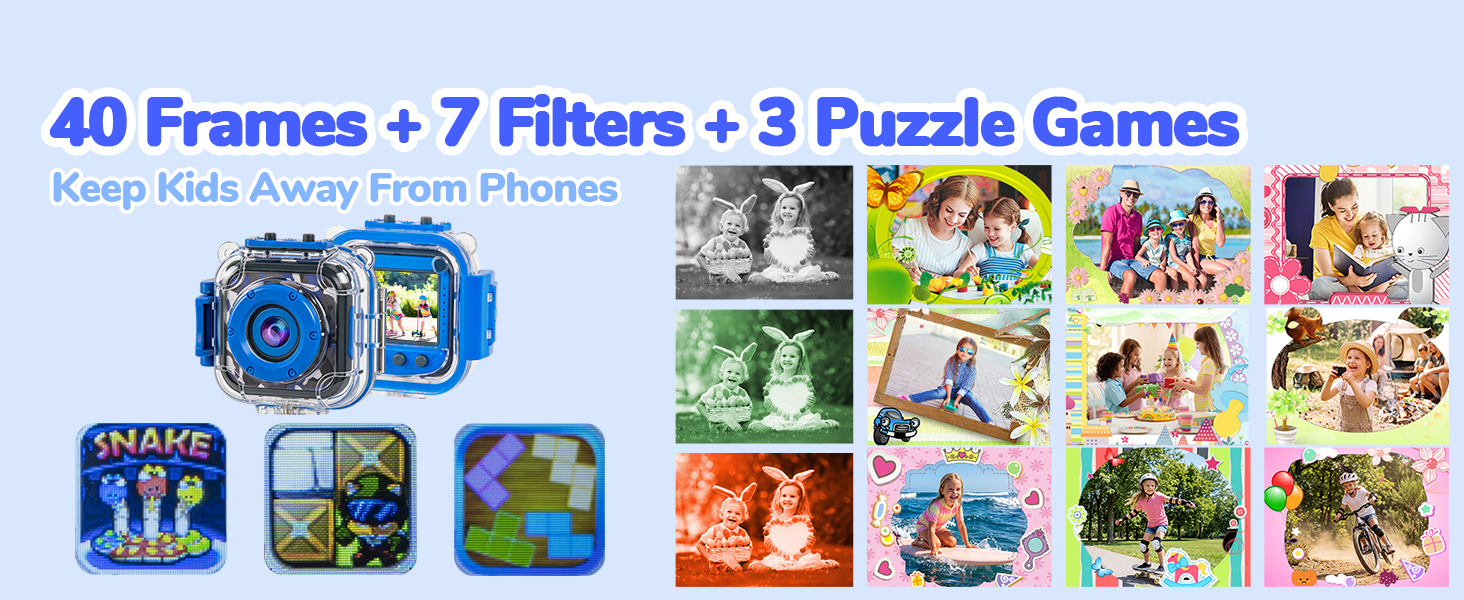 kids camera with sticker