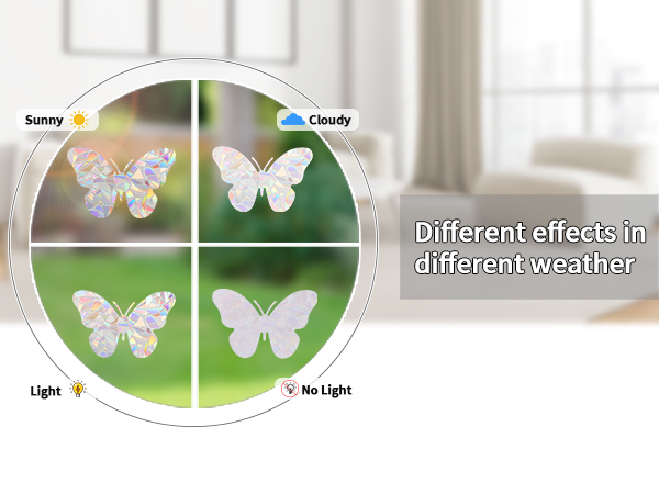 window clings rainbow stickers film