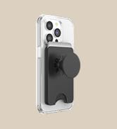 PopSockets Phone Wallet with Expanding Grip and Adapter Ring for MagSafe, Phone Card Holder, Wire...