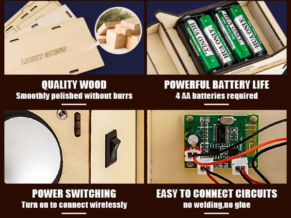 DIY WOODEN 3D PUZZLE BLUETOOTH SPEAKER