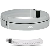 YIXIUTEN Slim Running Belt with Water Bottle - Runners Fanny Pack for Men & Women, Fits 7 inches ...
