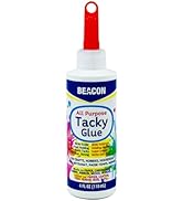 BEACON Premium Tacky Glue - Supreme Adhesion, Fast Grabbing and Easy Clean-Up, 4-Ounce